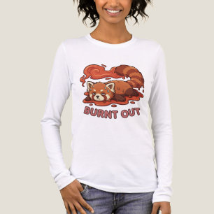 T-shirt En Tri-matière Panda roux adorable "Épuisé" – Jolie esthétique fo