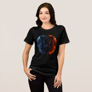 T-shirt En Tri-matière Panthère de feu et de glace – Art fantastique à do