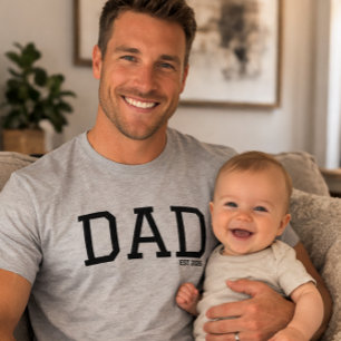 T-shirt En Tri-matière Papa a établi le jour du père personnalisable annu
