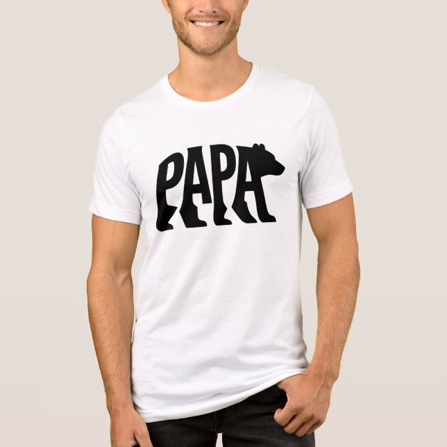 T-shirt En Tri-matière Papa Bear (Recto)