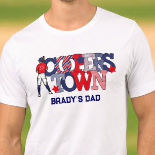 T-shirt En Tri-matière Papa de baseball de Cooperstown / Patriotique pers