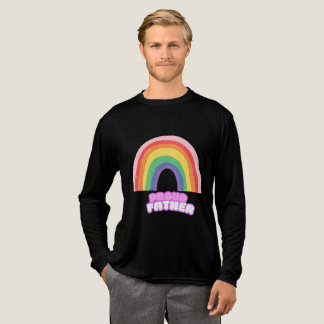 T-shirt En Tri-matière Papa fier Arc-en-ciel Papa Fête des Pères Mignon R
