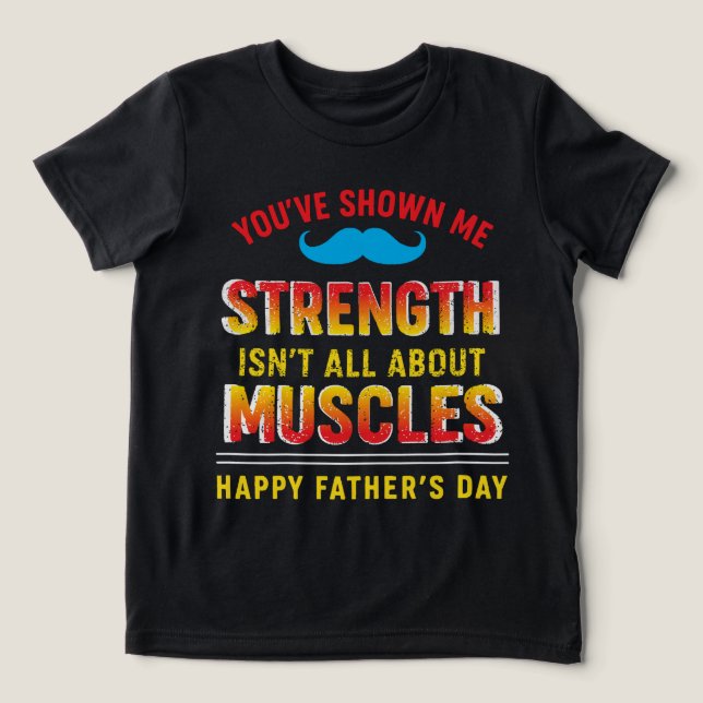 T-shirt En Tri-matière "Papa : Force tranquille, impact fort" (Design Recto)