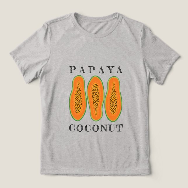 T-shirt En Tri-matière Papaye coco juteuse (Design Recto)