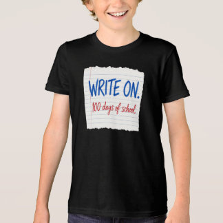 T-shirt En Tri-matière Papier de cahier pour enseignant "Écrivez" pour le
