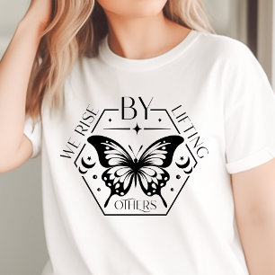 T-shirt En Tri-matière Papillon Boho Nous nous élevons en élevant les aut