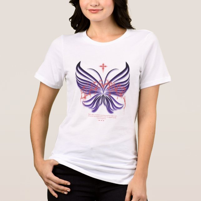 T-shirt En Tri-matière Papillon éclectique (Recto)