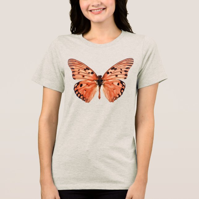 T-shirt En Tri-matière Papillon orange (Recto)