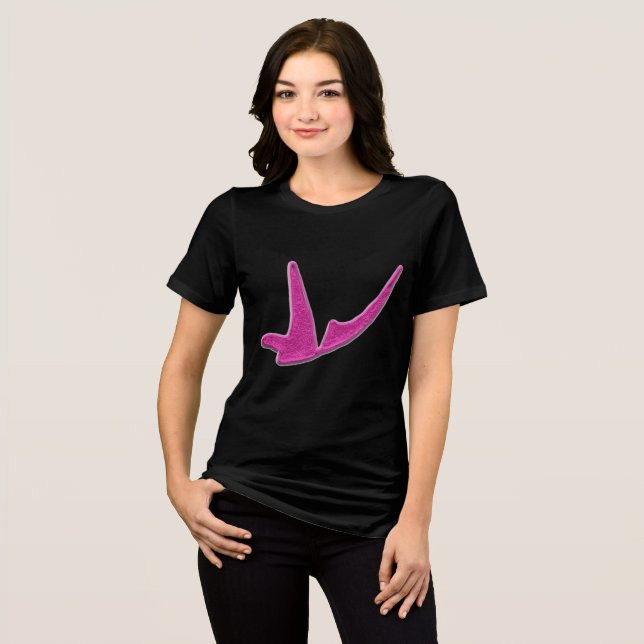 T-shirt En Tri-matière Papillon rose pâle (Recto plein)