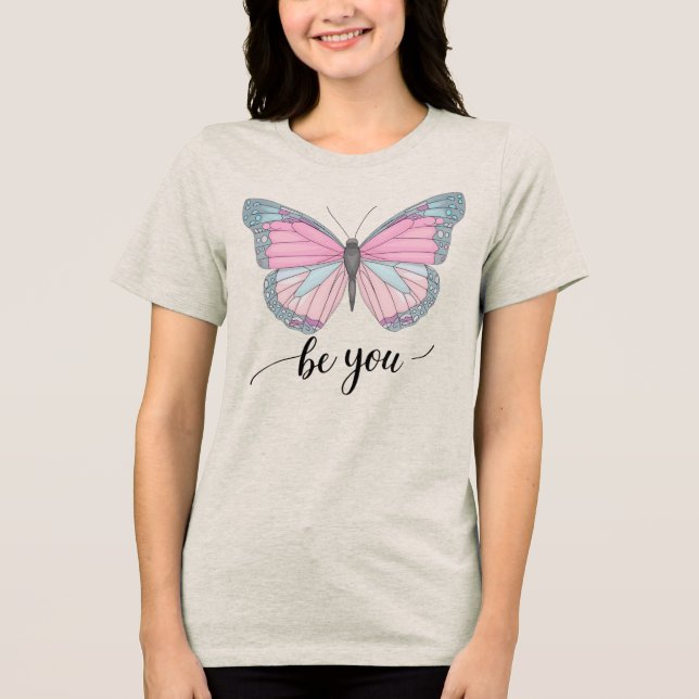 T-shirt En Tri-matière Papillon, sois toi (Recto)