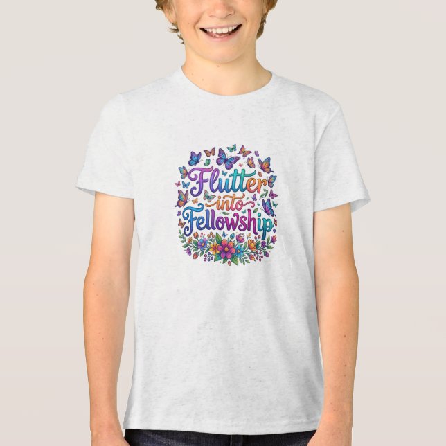 T-shirt En Tri-matière Papillonner dans la Fraternité (Recto)