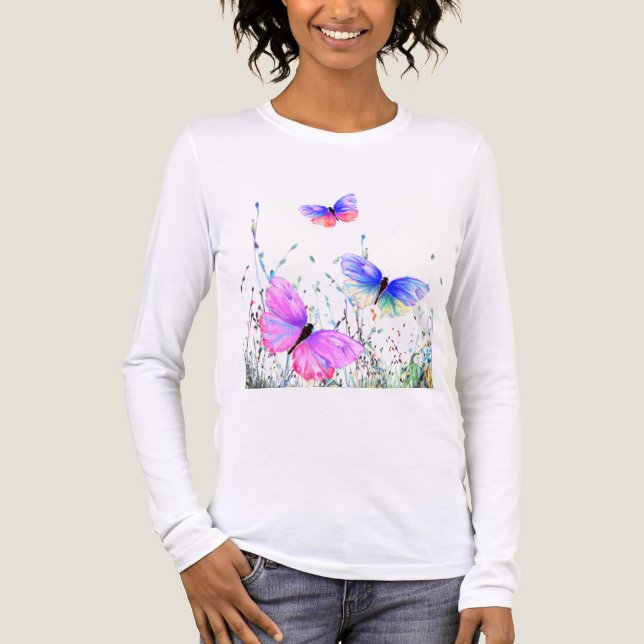 T-shirt En Tri-matière Papillons volants (Recto)