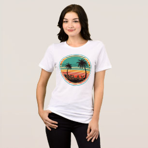 T-shirt En Tri-matière Paradis Tropical Rétro Vintage