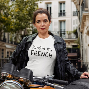 T-shirt En Tri-matière Pardon Mon français drôle vacances en France