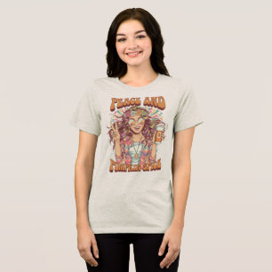 T-shirt En Tri-matière Parfait pour la saison paix et épice de citrouille