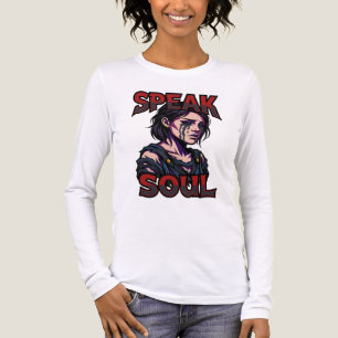 T-shirt En Tri-matière Parlez Âme Mélancolique Gothique Graphique T-