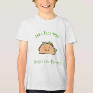 T-shirt En Tri-matière Parlons Taco à propos du nom personnalisé âge anni