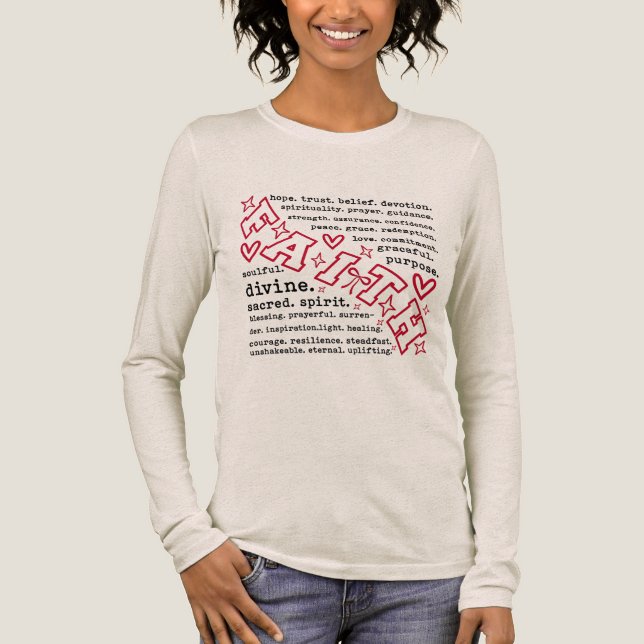 T-shirt En Tri-matière Paroles de foi inspirantes (Recto)