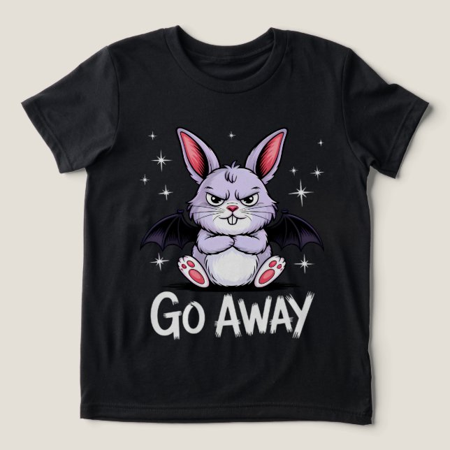 T-shirt En Tri-matière Partir Sassy Gothique Bunny Déplaisant mignon (Design Recto)