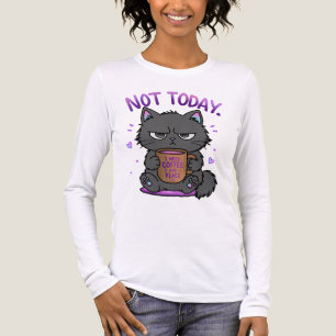 T-shirt En Tri-matière Pas aujourd'hui Grumpy Cat Amoureux du Café Mignon