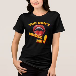 T-shirt En Tri-matière Pas de bâillon ! Message féministe