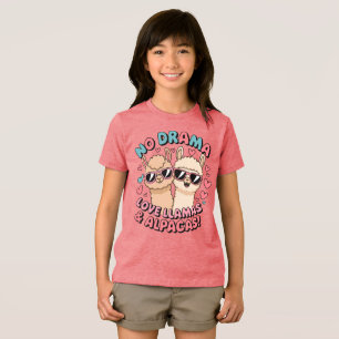 T-shirt En Tri-matière Pas de drame, Love Llamas & Alpacas!