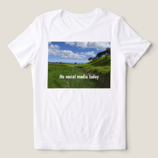T-shirt En Tri-matière Pas de médias sociaux aujourd'hui