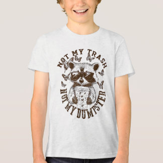 T-shirt En Tri-matière Pas ma poubelle pas ma poubelle Funny Raccoon Iced