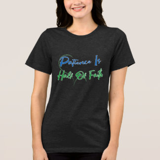T-shirt En Tri-matière Patience Is Half of Faith Spiritual Heart Quote