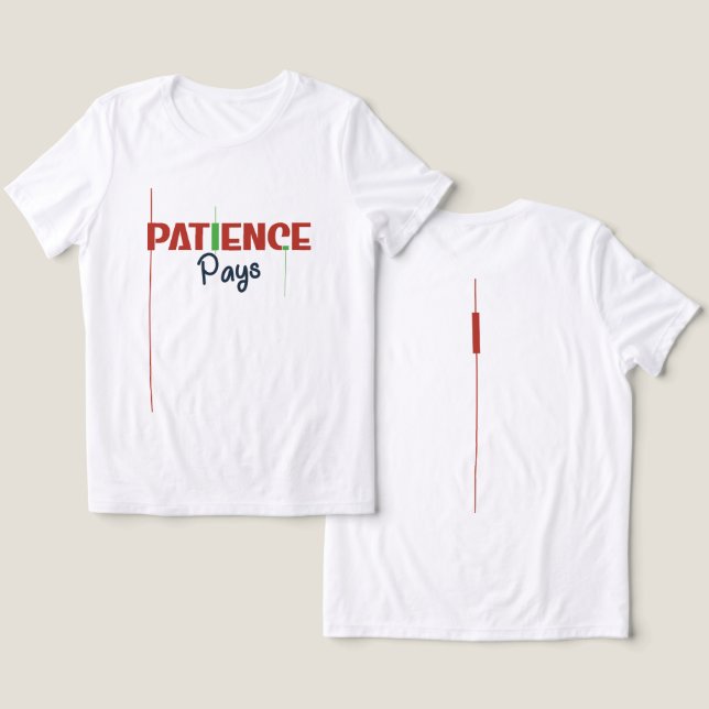 T-shirt En Tri-matière Patience Pays – Trader Mindset Typography Design (Design Recto & Verso)