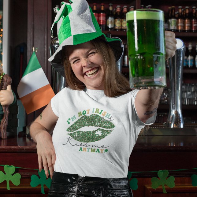 T-shirt En Tri-matière Patrick's Day Green Kiss, Me Mister Lucky (Créateur téléchargé)