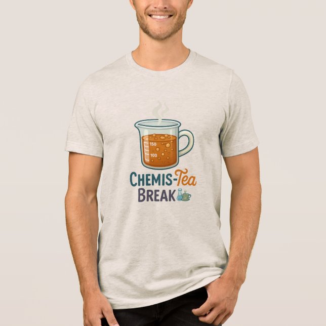 T-shirt En Tri-matière Pause-Thé-Chemis - Funny Science & Café Bold (Recto)