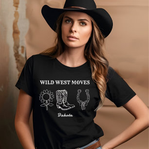 T-shirt En Tri-matière Pays Wild West Déplace Texte Blanc