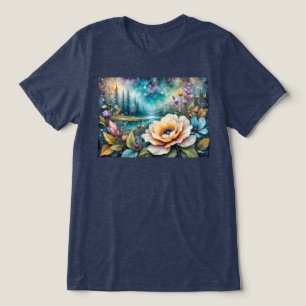 T-shirt En Tri-matière Paysage forestier de la rivière Apricot et du Cosm