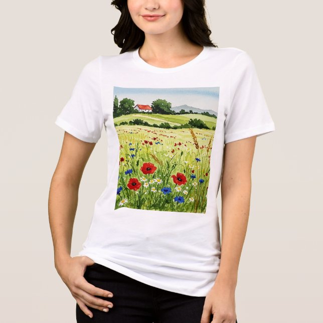T-shirt En Tri-matière Paysage rural (Recto)