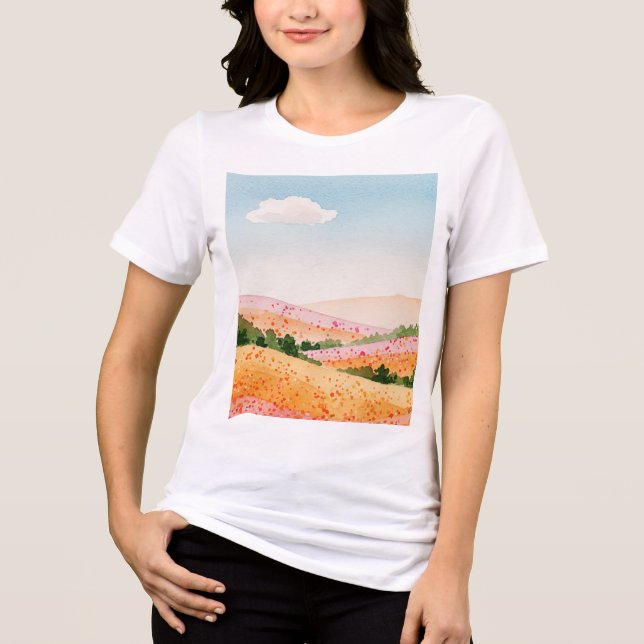 T-shirt En Tri-matière Paysage rural (Recto)