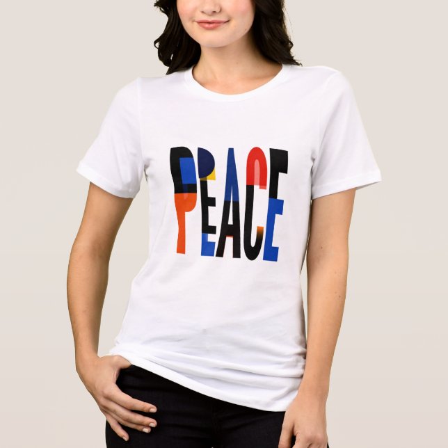 T-shirt En Tri-matière Peace Bauhaus (Recto)