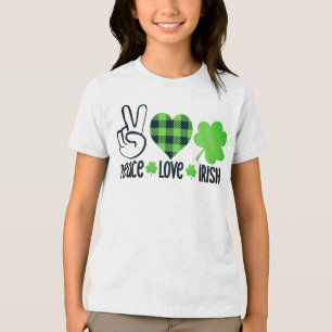 T-shirt En Tri-matière Peace Love Irish-60682