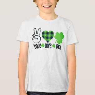 T-shirt En Tri-matière Peace Love Irish-60682