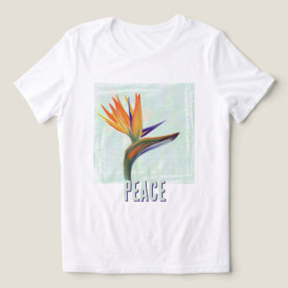 T-shirt En Tri-matière PEACE Oiseau de Paradis peint 