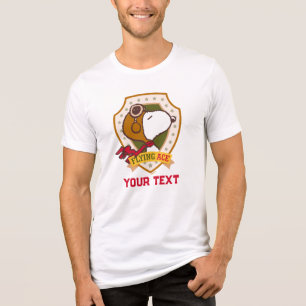 T-shirt En Tri-matière Peanuts Badge de Snoopy As de l'aviation