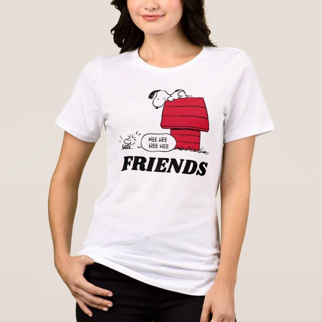 T-shirt En Tri-matière PEANUTS | Motif rouge et noir (Recto)
