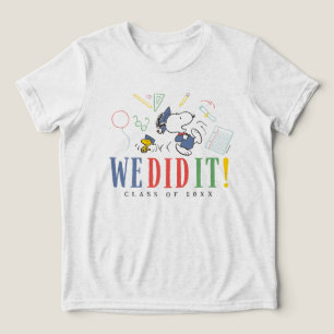 T-shirt En Tri-matière Peanuts Snoopy Woodstock Nous l'avons fait Casquet