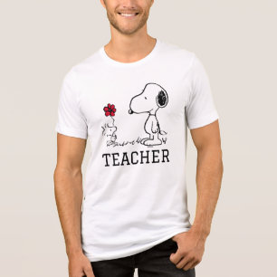 T-shirt En Tri-matière PEANUTS   Snoopy & Woodstock Teacher