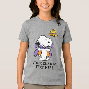 T-shirt En Tri-matière Peanuts Snoopy Woodstock Vampire Halloween