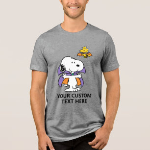 T-shirt En Tri-matière Peanuts Snoopy Woodstock Vampire Halloween