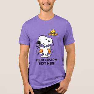 T-shirt En Tri-matière Peanuts Snoopy Woodstock Vampire Halloween