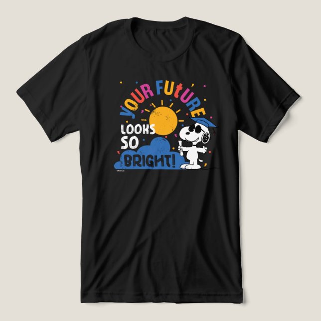 T-shirt En Tri-matière Peanuts Snoopy Your Future Looks So Bright (Design Recto)