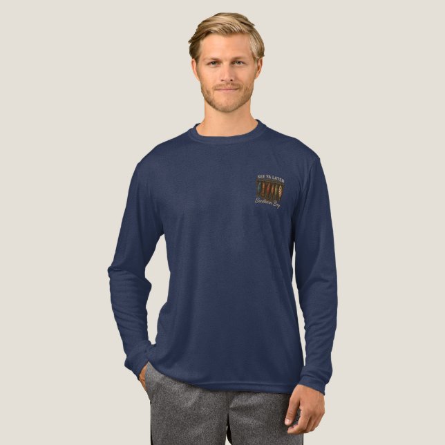 T-shirt En Tri-matière Pêche de garçon du Sud Chasse rustique (Recto complet)