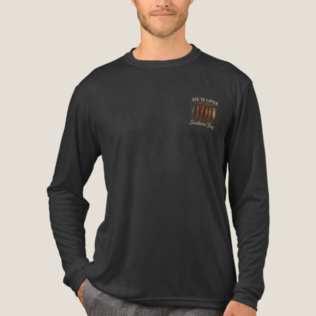 T-shirt En Tri-matière Pêche de garçon du Sud Chasse rustique (Recto)
